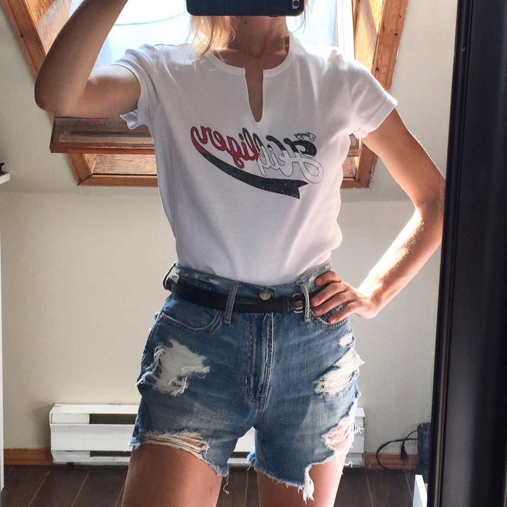 Tommy Hilfiger V- Notch Logo Graphic Tee